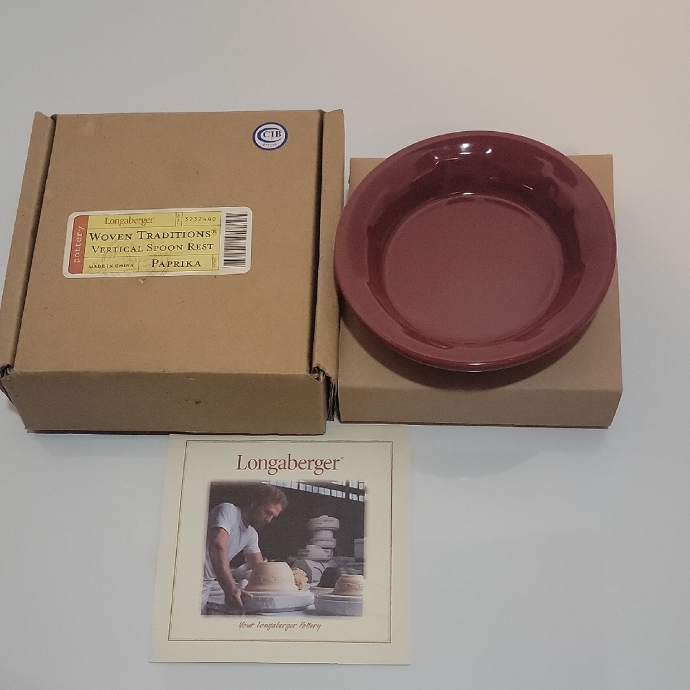 Longaberger Paprika Spoon Rest